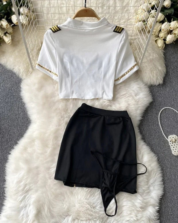 Kaptaan — Captain Costume Set with Skirt and Stockings